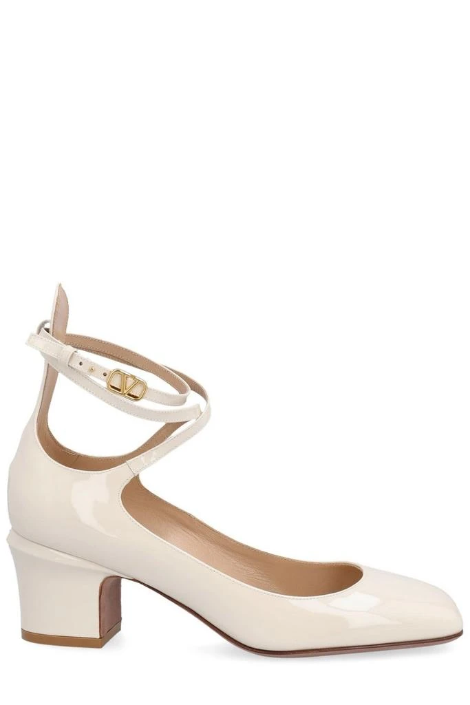 Valentino Valentino Tan-Go VLogo Plaque Block Heel Pumps 1