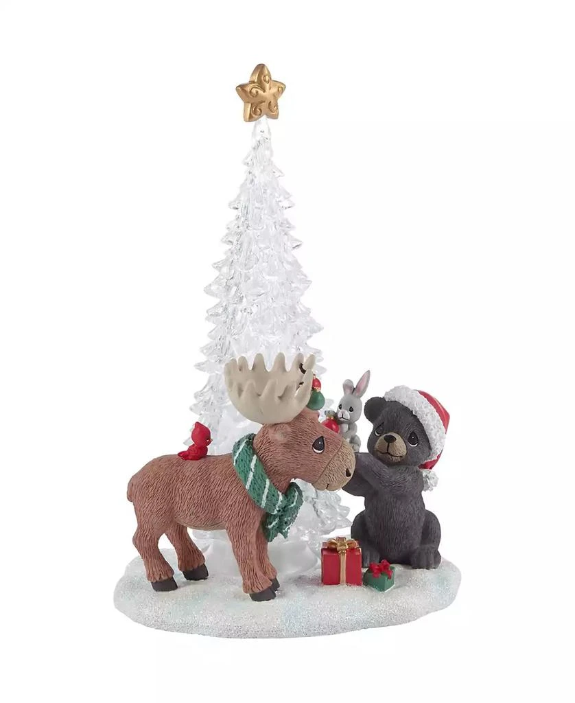Precious Moments It Moose Be Christmastime LED Resin, Acrylic Figurine 4