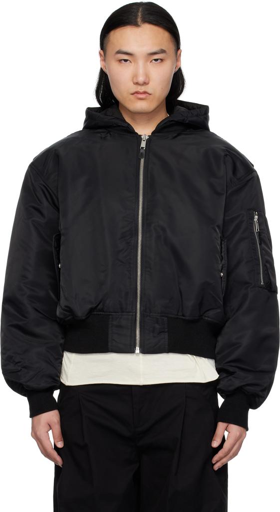 ジャケット・アウター ENTIRE STUDIOS W2 BOMBER black size L Black W2 Bomber Jacket by Entire Studios on Sale