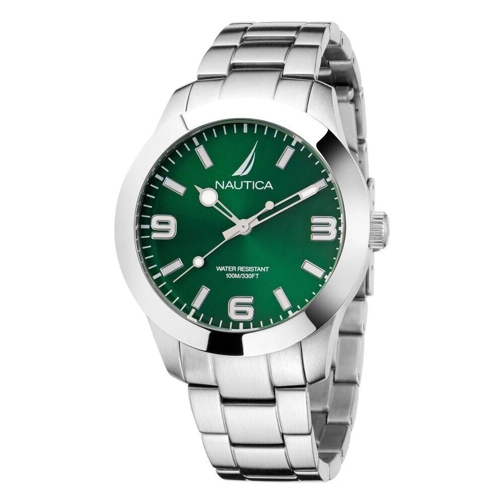 Nautica Pacific Beach Stainless Steel Mens Watch