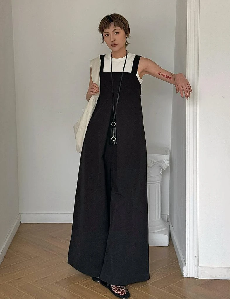 Pixie Market Black Wide Leg Jumpsuit-PREORDER 3
