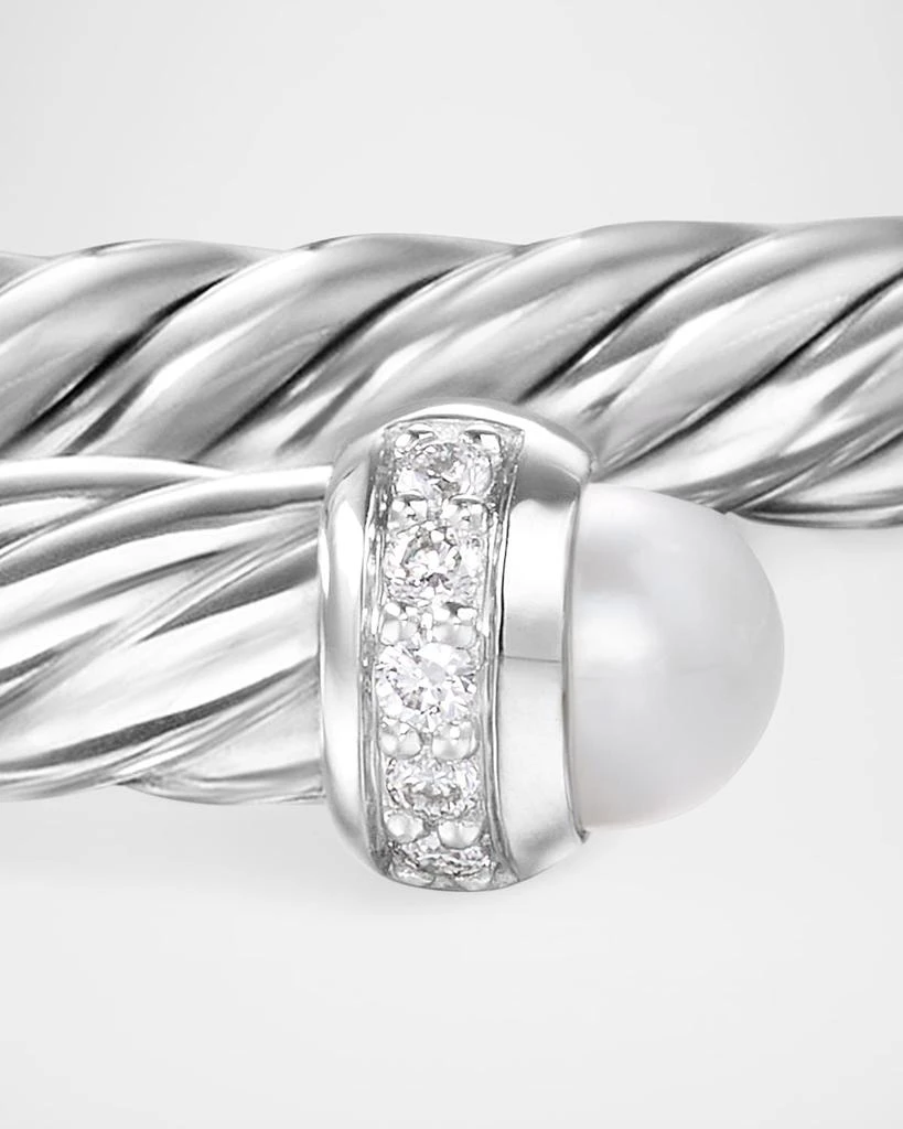 David Yurman Modern Cable Flex Bracelet with Gemstones and Diamonds in Silver, 4mm 5