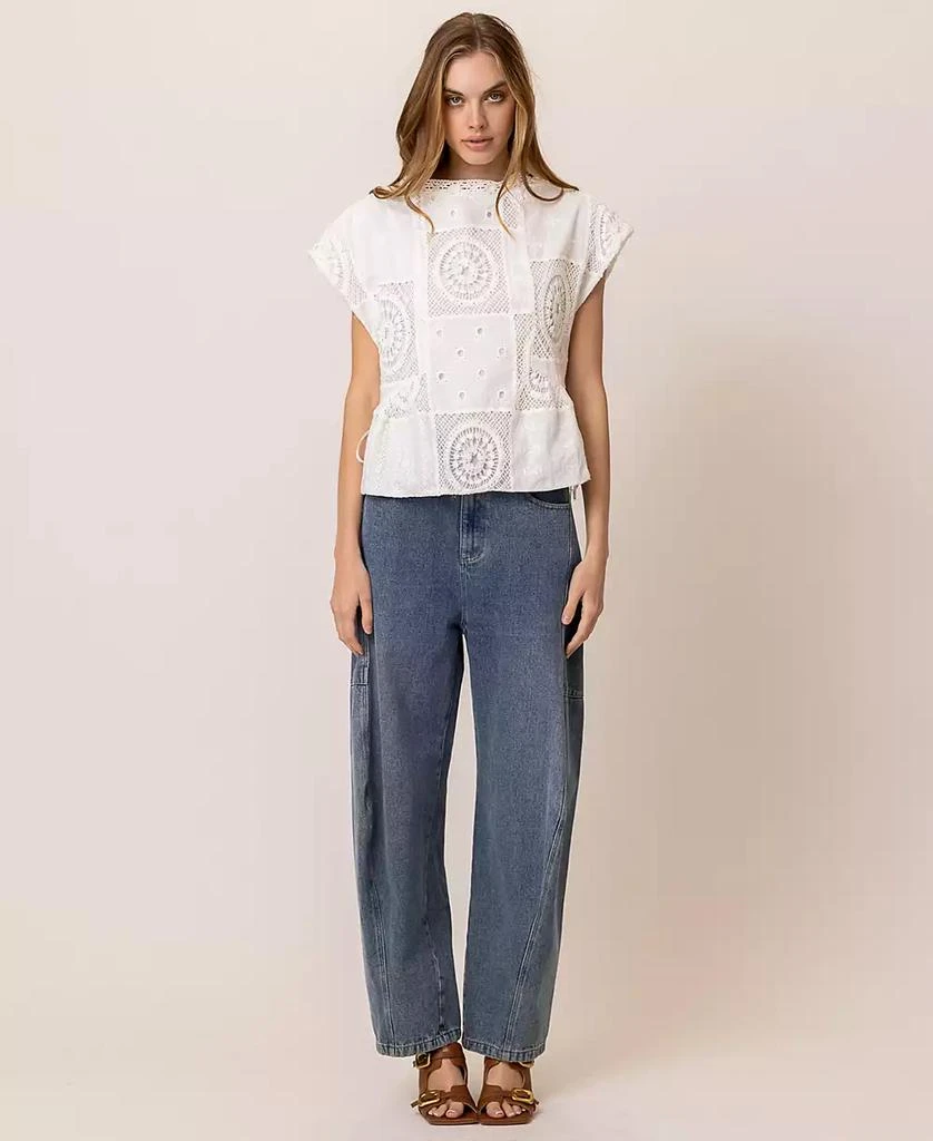 Line & Dot Women's Biva Cotton Round-Neck Tunic Top 6
