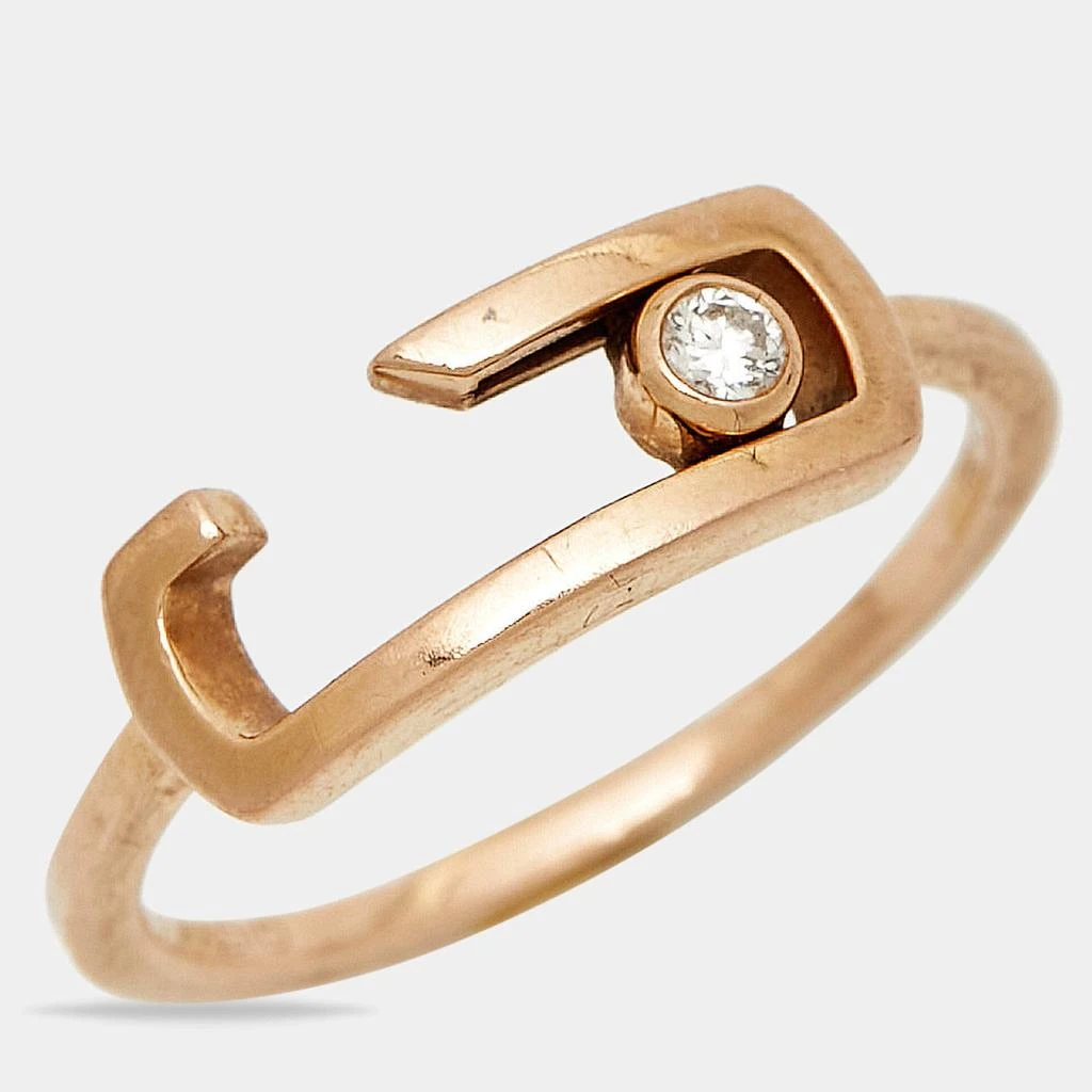 Messika Messika by Gigi Hadid Move Addiction Diamond 18k Rose Gold Ring Size 52 3