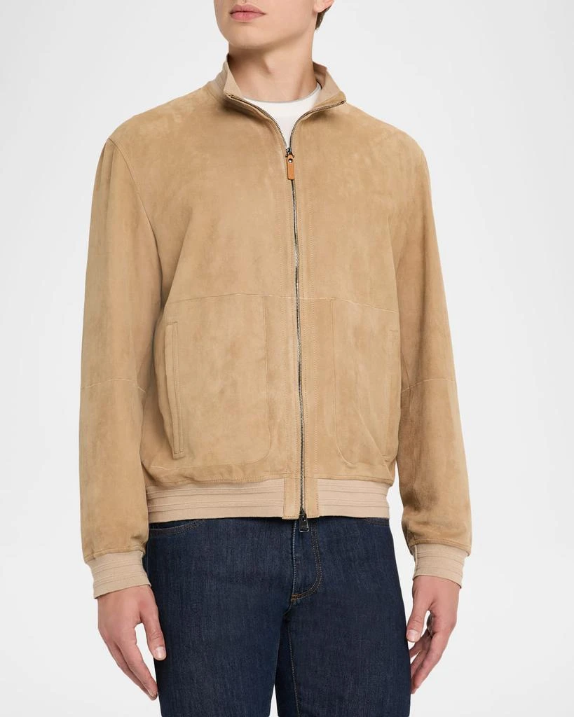 Canali Men's Suede Full-Zip Blouson 4