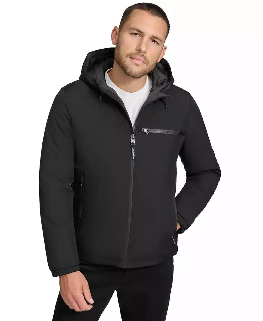 Calvin Klein Men's Infinite Stretch Water-Resistant Hooded Jacket 1