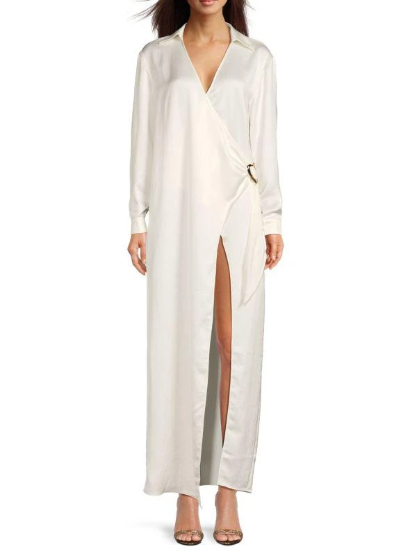 BCBG Slit Maxi Wrap Dress 1