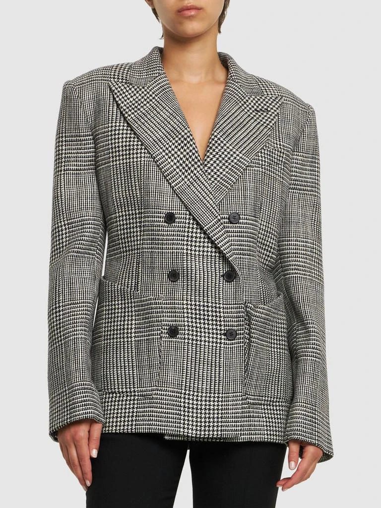 TOM FORD Prince Of Wales Wool Jacket 2