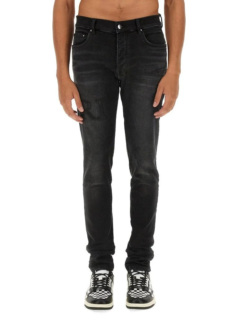 AMIRI Amiri Bandana Jacquard Logo Jeans 1