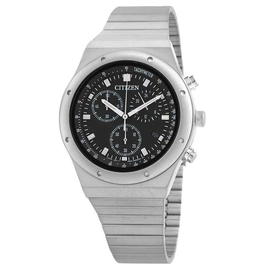 Citizen Open Box - Citizen Chronograph Quartz Black Dial Men's Watch AT2540-57E 1