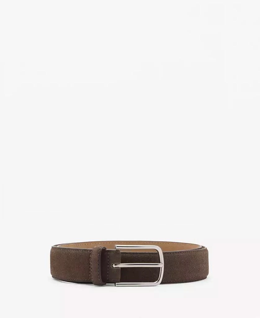 Mango Men's Suede Leather Belt 1