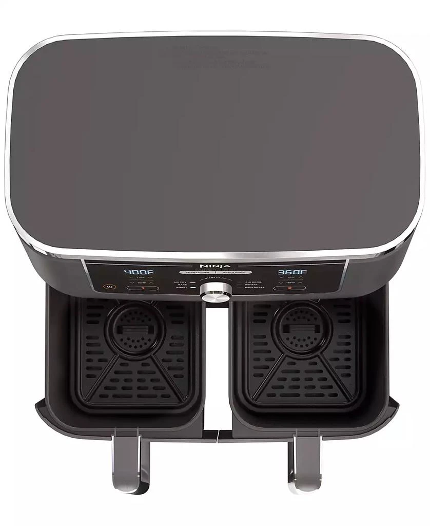 Ninja Foodi® DZ401 6-in-1 10-qt. XL 2-Basket Air Fryer with DualZone™ Technology- Air Fry, Broil, Roast, Dehydrate, Reheat and Bake, Family Sized 4