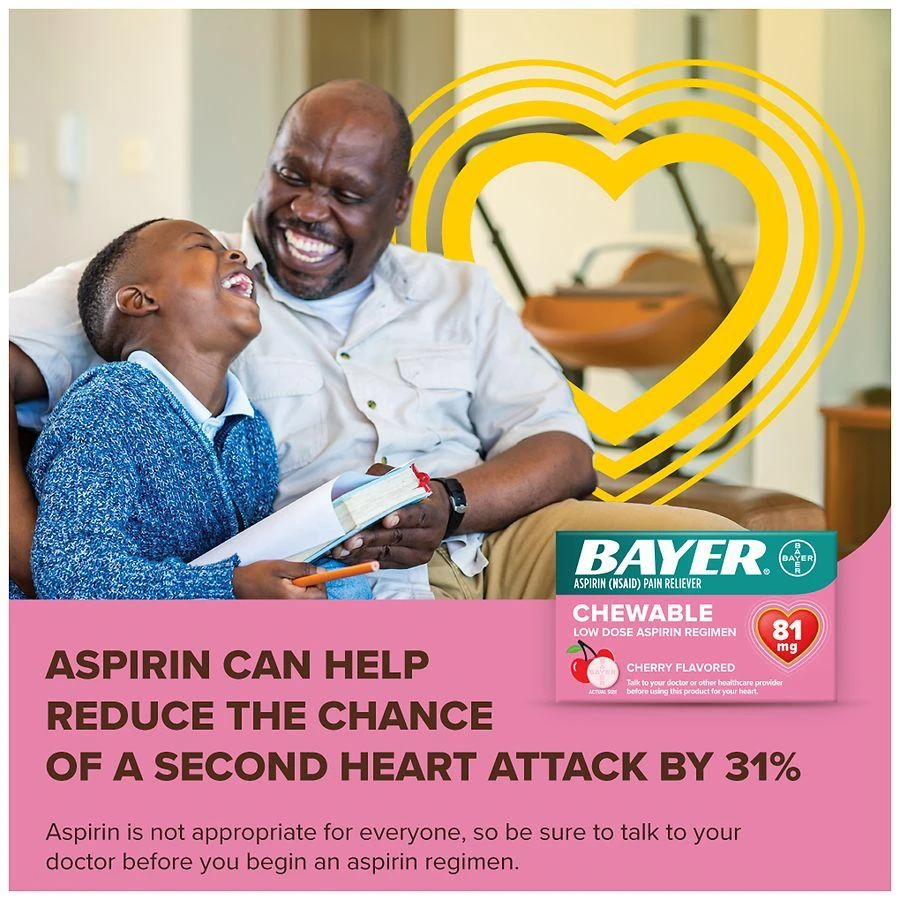 Bayer Chewable Low Dose Aspirin Cherry 2