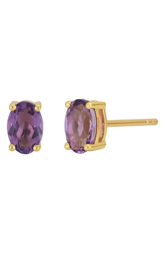 Bony Levy Stone Oval Stud Earrings 1