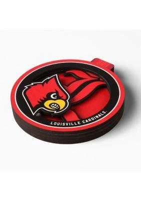 YouTheFan The Fan Ncaa Louisville Cardinals 3D Logo Series Ornaments 3