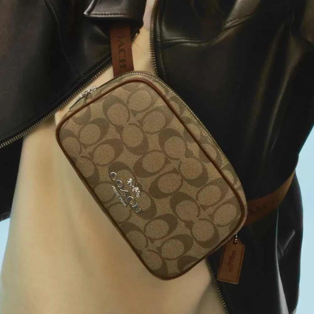 Coach Pace Belt Bag In Signature Canvas 6