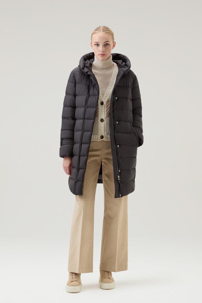 Ellis Long Microfiber Down Jacket - Women - Black – On Sale Now