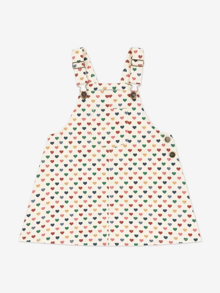 Konges Slojd Girls Frankie Overall Dress in Ivory 1