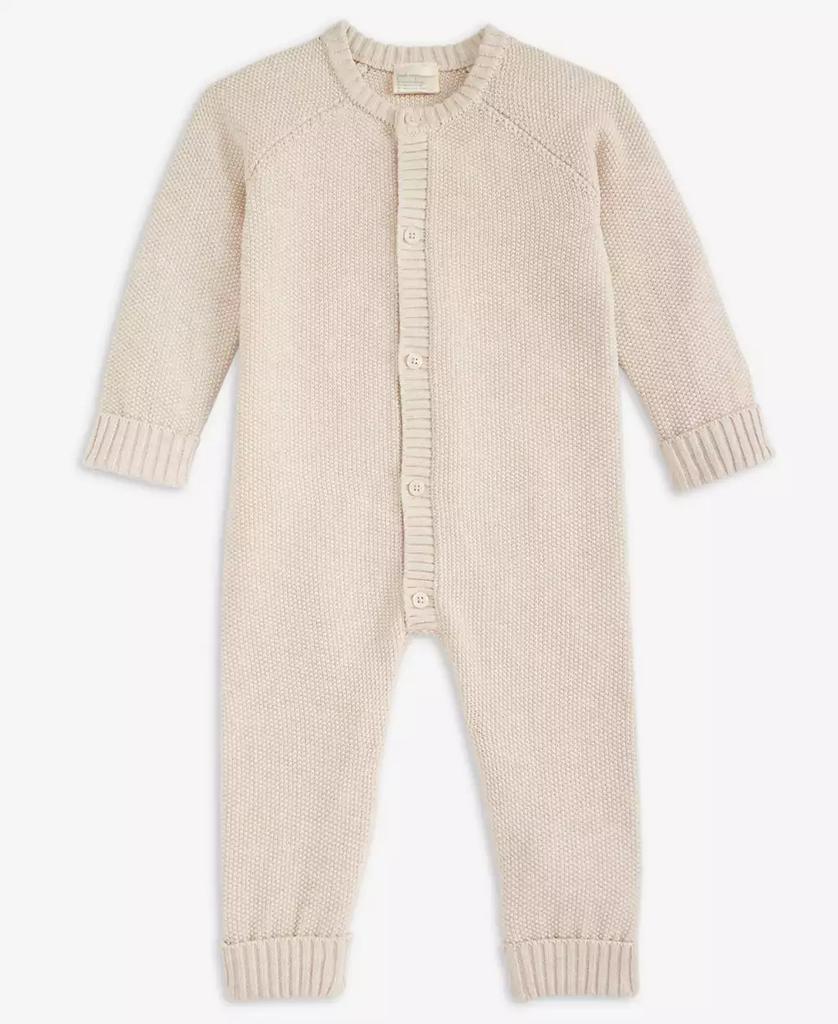 First Impressions Baby Cotton Long-Sleeve Sweater Romper, Created for Macy's
