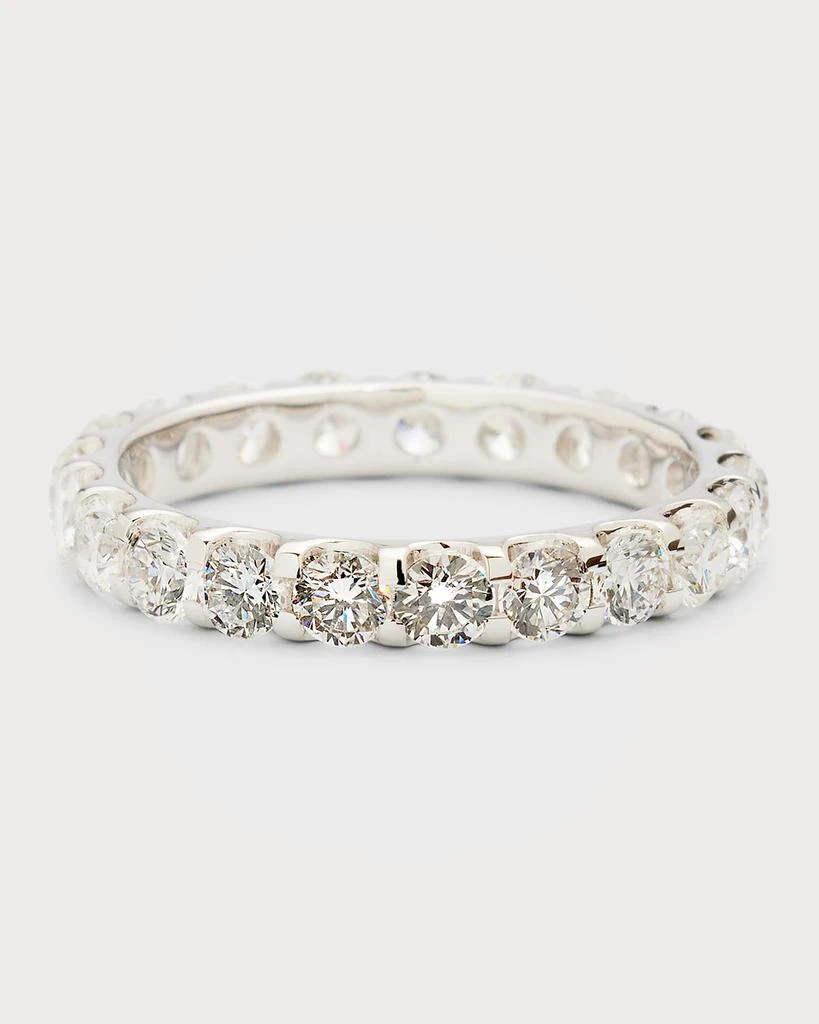Neiman Marcus Diamonds 18K White Gold Round Diamond Eternity Band, 2.0tcw