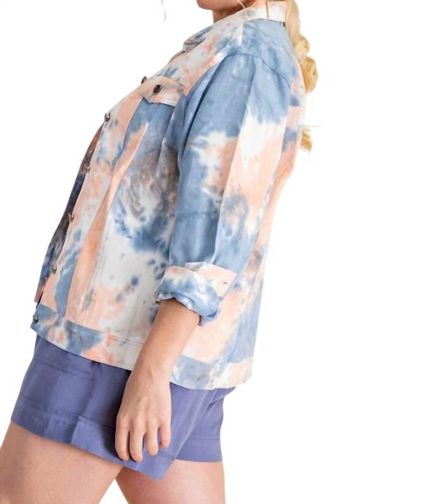Kori Kori - TIE -DYED DENIM TRUCKER JACKET