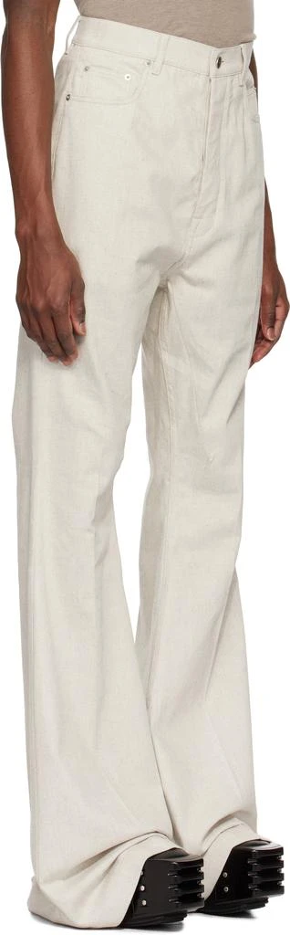 Rick Owens Off-White Hollywood Bolan Bootcut Jeans 2