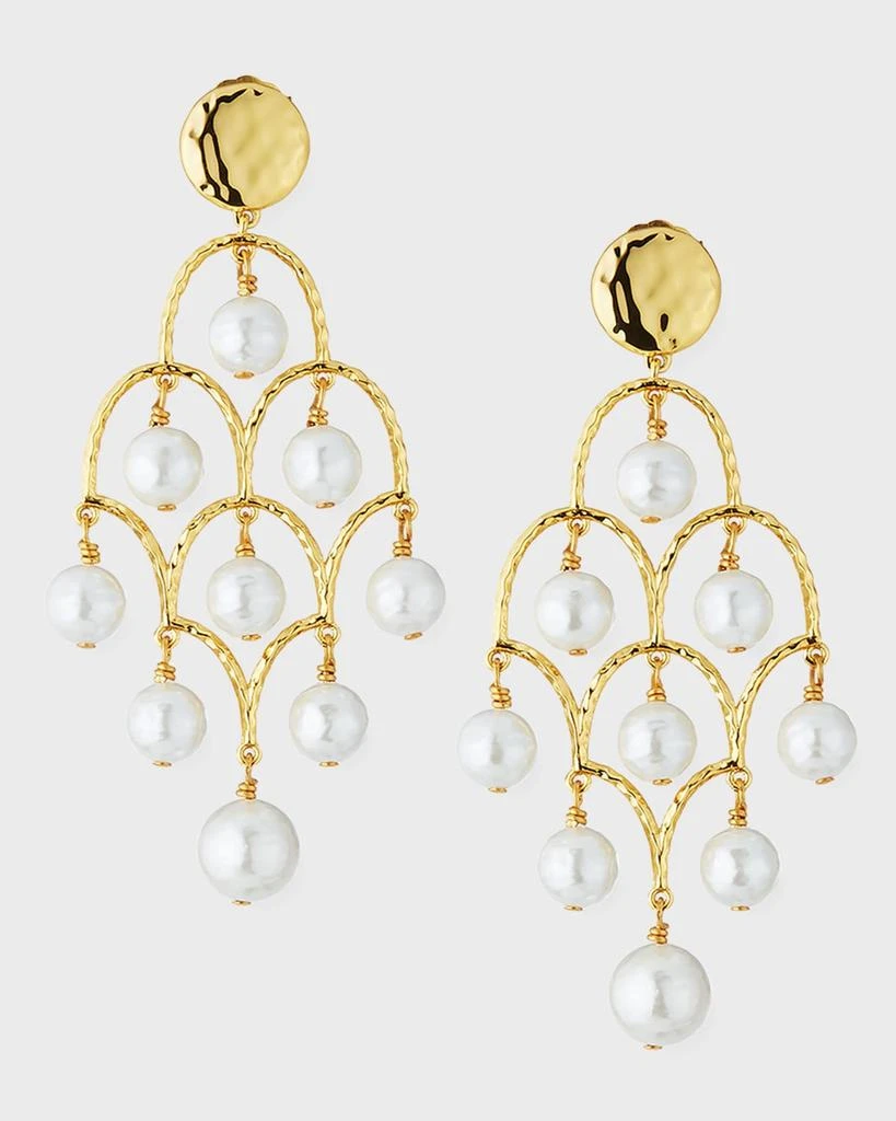 NEST Jewelry Mother-of-Pearl Chandelier Earrings