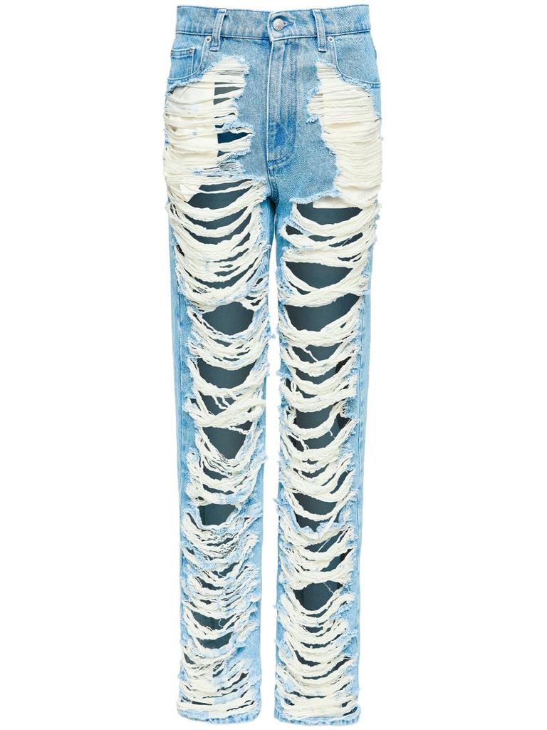 MM6 Mm6 Maison Margiela Women's Jeans Clear blue