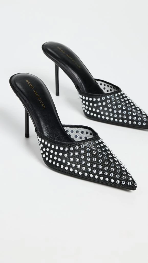 Good American Diamond Mesh Mules 4