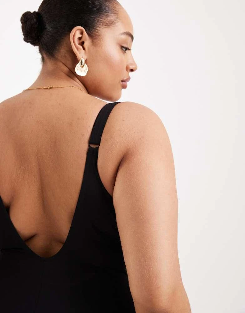 Speedo Speedo plus size shaping aquanite swimsuit in black 3