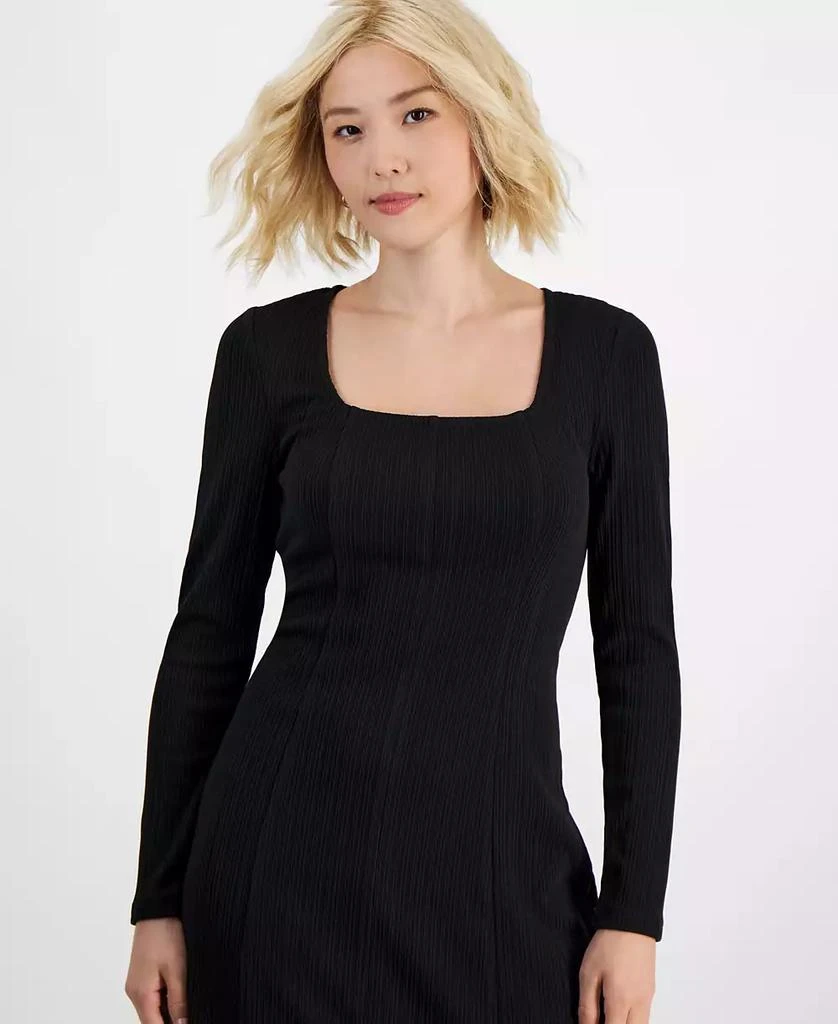 Tinsel Petite Square-Neck Long-Sleeve Midi Dress 3