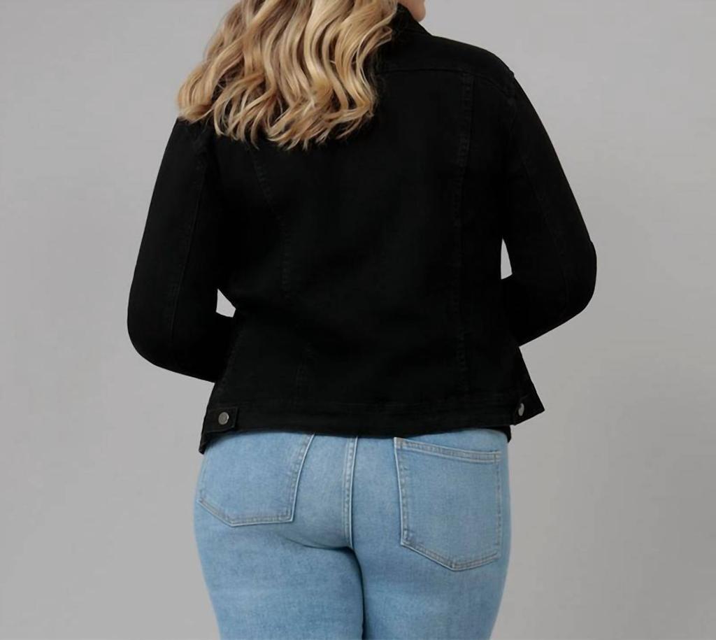 Lola Hats Classic Stretch Black Denim Jacket