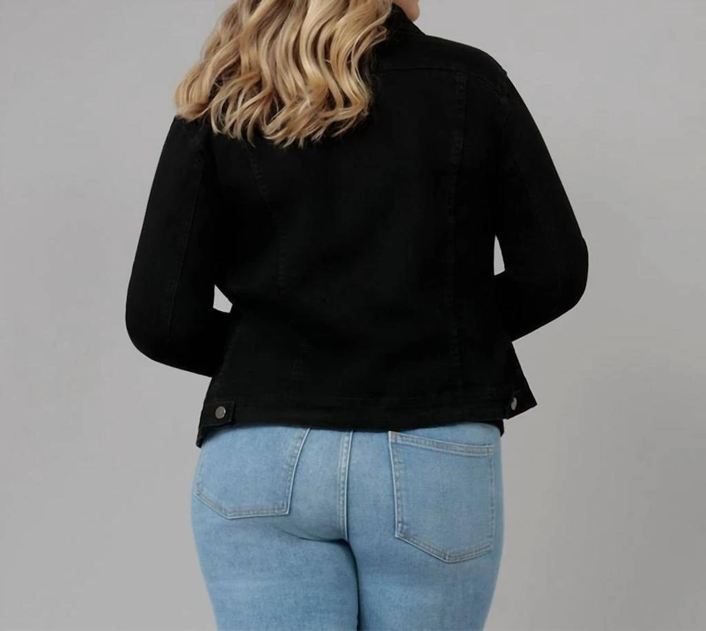 Lola Hats Classic Stretch Black Denim Jacket 2