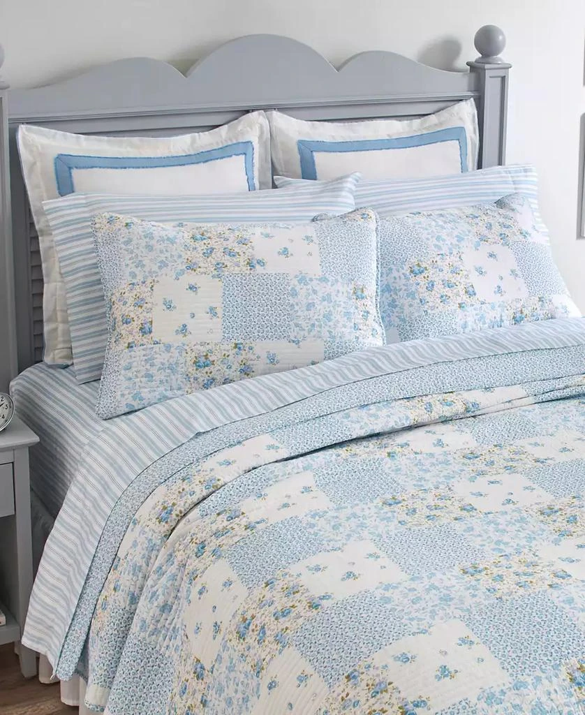 Laura Ashley Kenna Cotton Reversible 3-Pc. Quilt Set 2