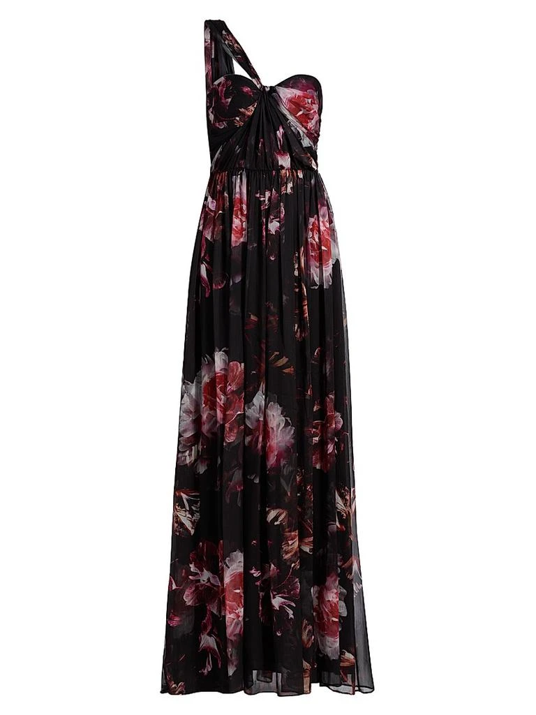 HALSTON Lina Asymmetric Chiffon Gown - Dresses & Skirts - Compare Prices  from 9+ Stores - Free Shipping - BeyondStyle