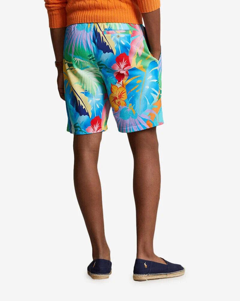 Ralph Lauren 710899079001 Terry Shorts Men's Floral Print Pockets MXX191