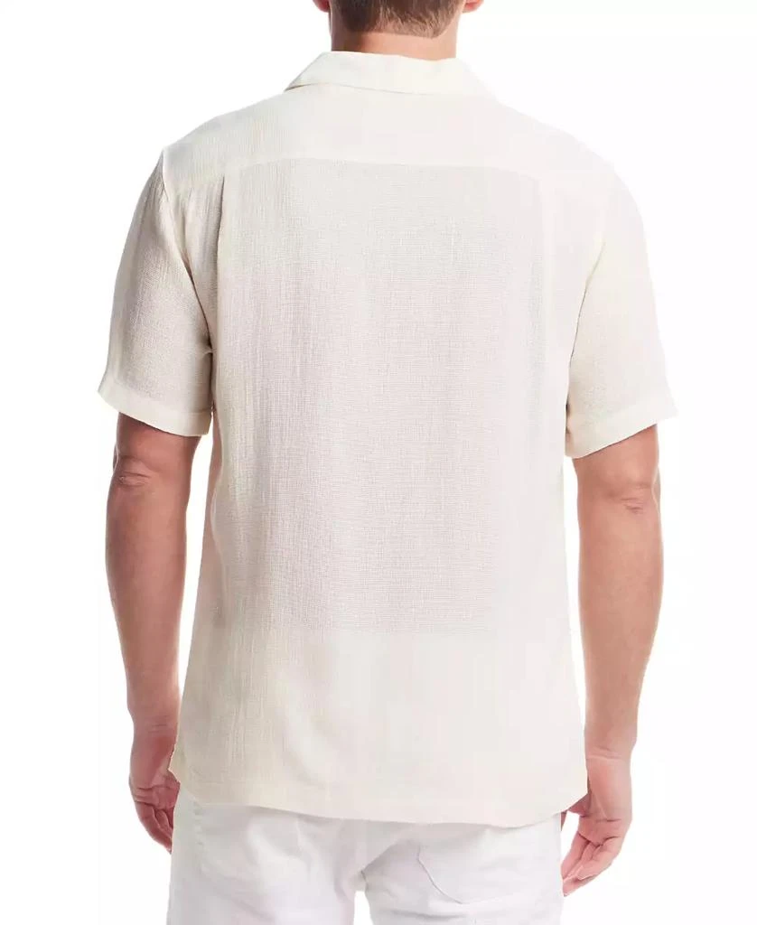 Weatherproof Vintage Men's Airtex Regular-Fit Textured Button-Down Camp Shirt 4