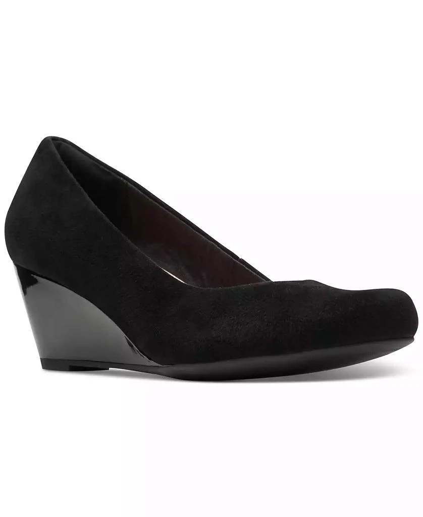 Clarks Collection Women's Flores Tulip Wedge Pumps 1