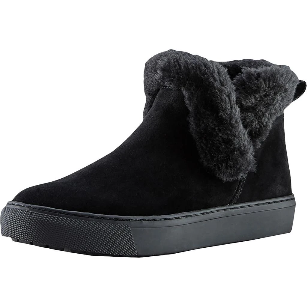 Cougar Duffy Womens Faux Leather Faux Fur Trim Ankle Boots 5
