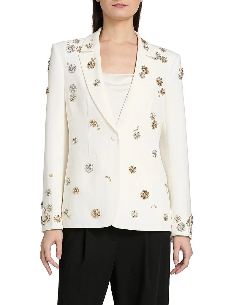 Cinq à Sept Karlie Tumbling Flowers Embellished Blazer 3