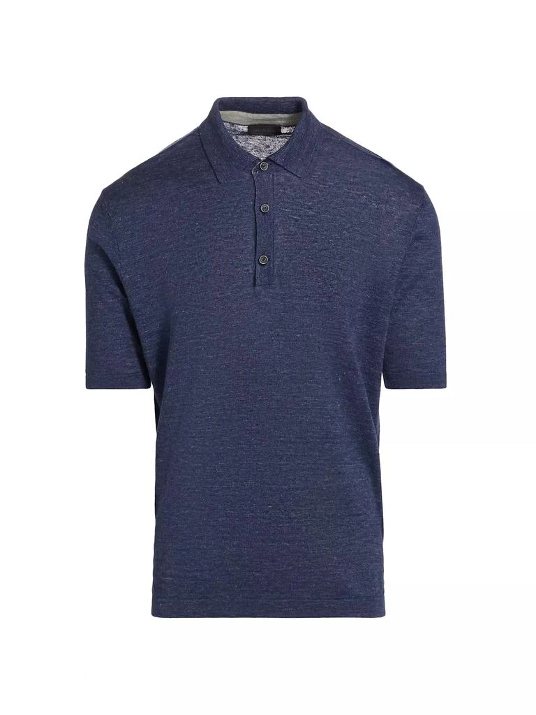 Saks Fifth Avenue Solid Linen Polo Shirt Polo Shirts Free Shipping