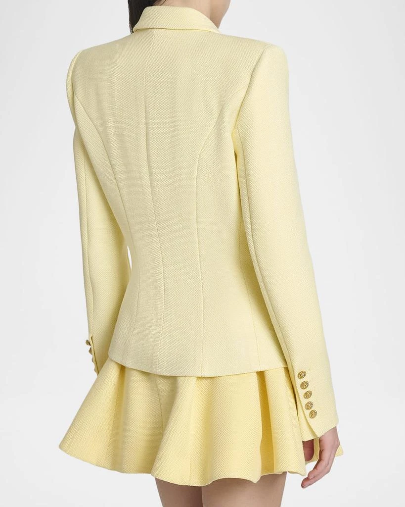 Balmain 2-Buttons Natte Blazer Jacket 3