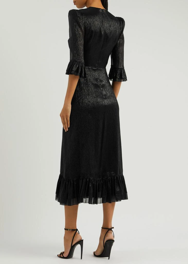 The Vampire's Wife The Falconetti silk-blend lamé midi dress  3