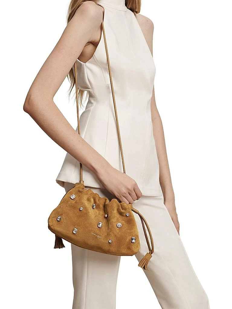 VERONICA BEARD Small Crystal Suede Shoulder Bag 2