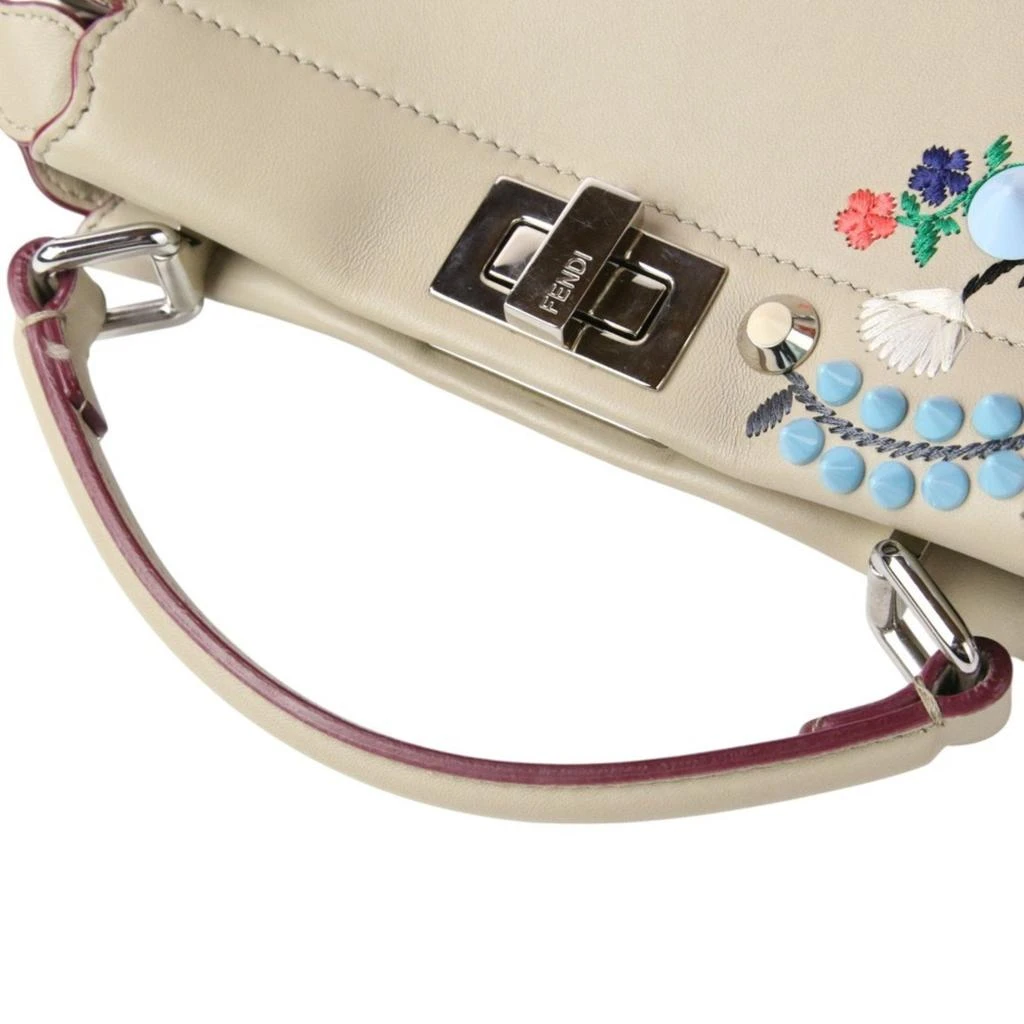 Fendi Peekaboo Leather Handbag Shoulder Bag (Pre-Owned) 6