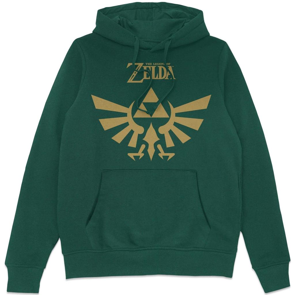 Nintendo The Legend of Zelda Classic Logo Hoodie - Green