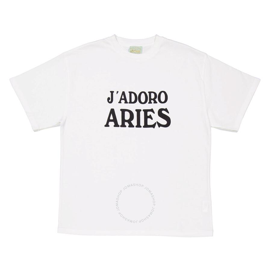 Aries Men's White Baby Fit J'Doro T-Shirt