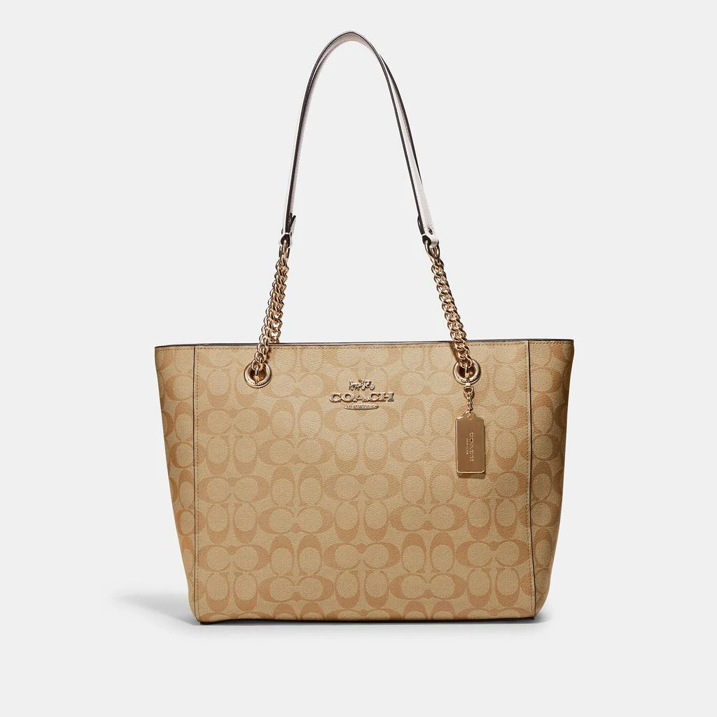 Coach Coach Outlet Cammie Chain Tote In Signature Canvas 1