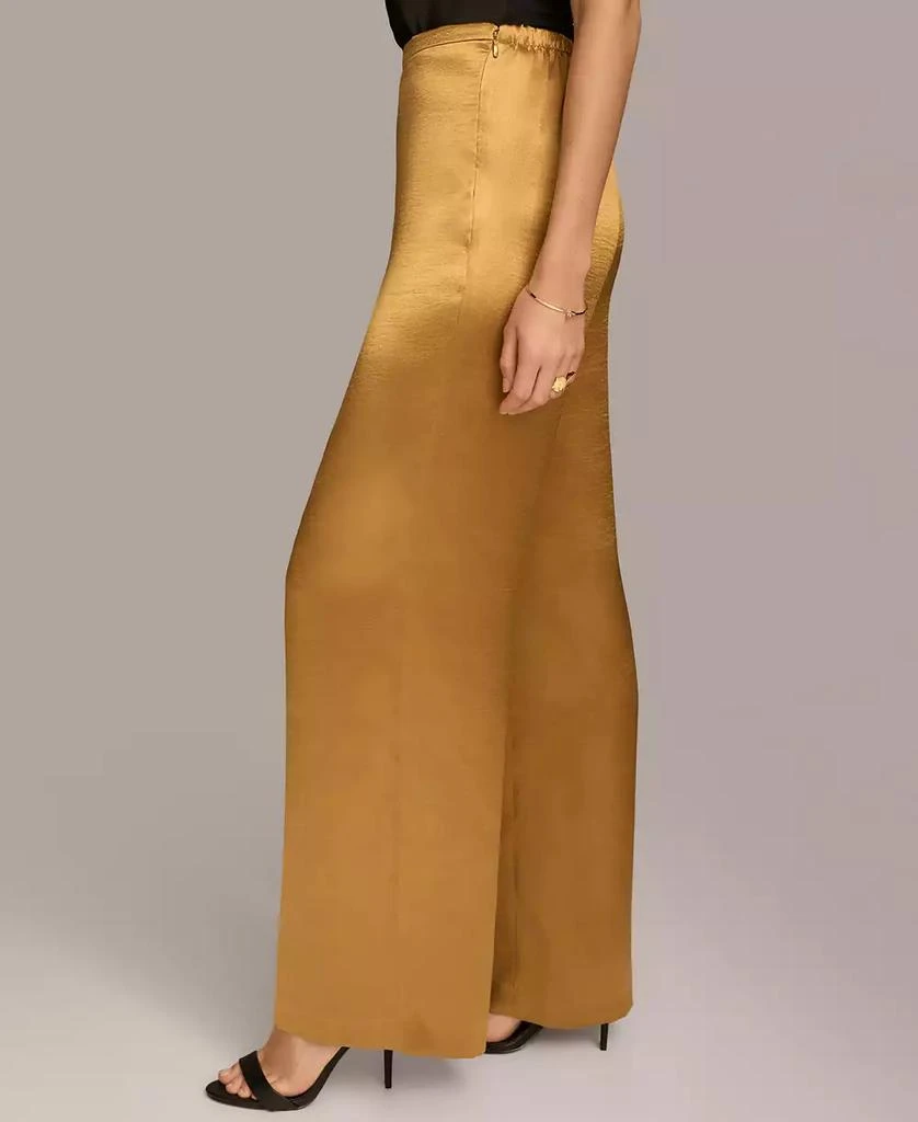Donna Karan Women's Wide-Leg Satin Pants 3