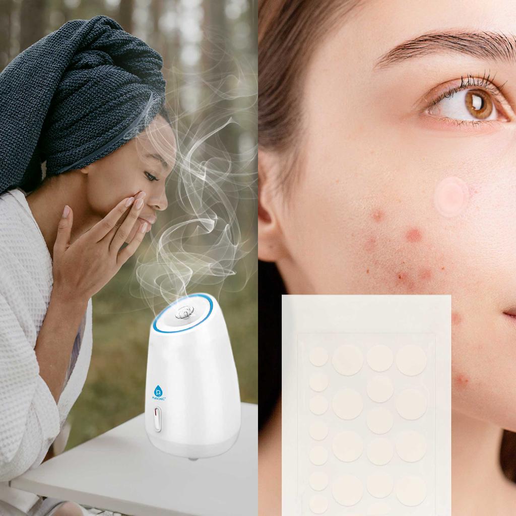 PURSONIC Pursonic Advanced Facial Steamer & Hydrocolloid Pimple Patch Set
